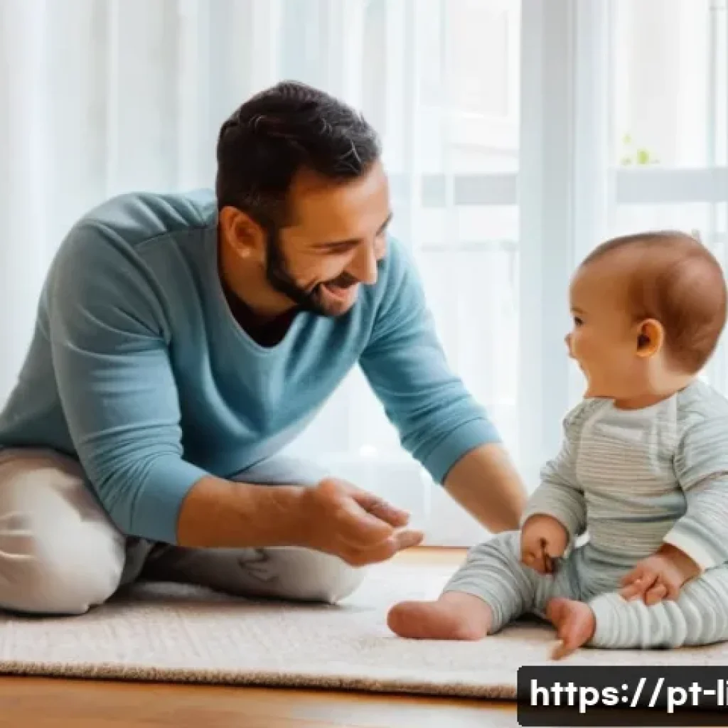 아동 언어발달 - **Prompt 1: The Joy of First Words in a Portuguese Home**
A heartwarming scene featuring a Portu...