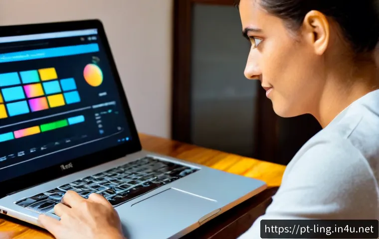 Home 13 텍스트 감성 분석 - Photorealistic close-up of a Portuguese-speaking market researcher at a bright Lisbon home office, t...