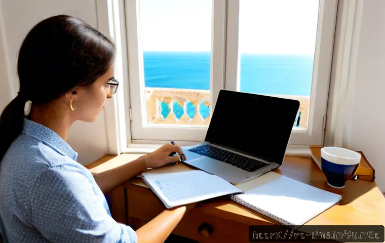 Home 15 논문 작성과 학술 언어 - Photorealistic university researcher in a bright Lisbon apartment study, carefully revising a printe...